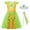 A03627-Green, variant on Benylion Princess Dress Up Set with 2 Accessories Girls Halloween Costume Birthday Party Dress 3-10 Years