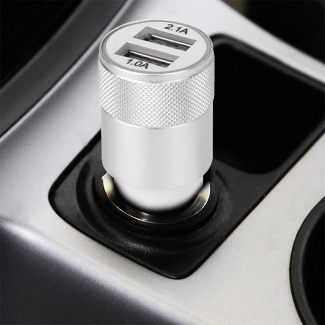 Cargadores de coche 2.1A Adaptador de carga de teléfono móvil de carga rápida de 2 puertos Ehuebsd Accesorios para autos y motos