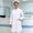 White, variant on Elegant Lab Coat with Classic Collar and Sleek Slant Pockets for and Everyday Styling in - Fashion