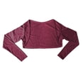 thumbnail image 2 of Uooqdmx Bolero, Shrugs for Women, Shall for Women, Leisure Running Shirt Long Sleeve Cardigan, Open Front Cardigan for Women, Wine XL, 2 of 4