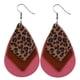 thumbnail image 1 of Pendientes Colgantes Hot6sl de Piel de Leopardo con Forma de Lágrima, 1 of 4