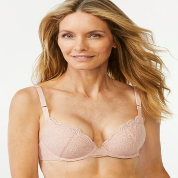 Buy Joyspun Women's Lace Push Up Bra, Sizes 34A to 40D Online at