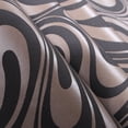 thumbnail image 5 of Q QIHANG Papel tapiz 3D con curva abstracta moderna, Mural, Papel De pared, flocado, para sala de estar, Color negro, marrón, a rayas, Papel de pared sin pegar, 0,7 mx 8,4 m = 5,88?, 5 of 5