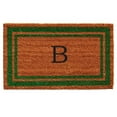 thumbnail image 3 of Momentum Mats Green Border Monogram Doormat (1'6 x 2'6), 3 of 5