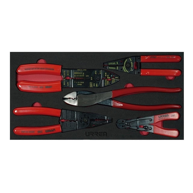 Juego De 5 Pinzas Pela Cable CH130 Urrea