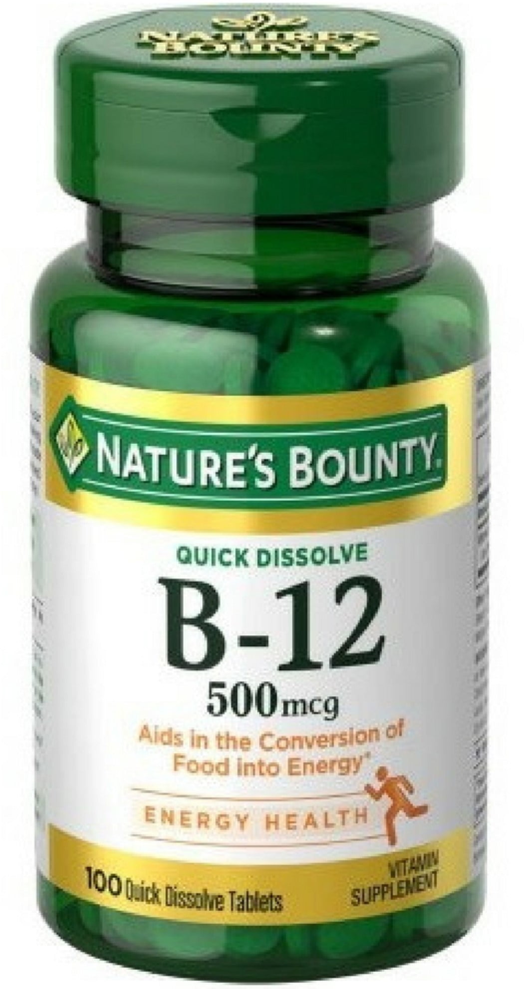 Nature's Bounty Vitamin B-12 500 mcg, 100 ea