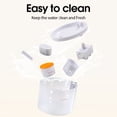 thumbnail image 5 of WOPET Pet Dog Cat Water Fountains Dispenser, 118oz/3.5L, Ultra Silent, with LED Light, White, 5 of 10