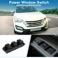 thumbnail image 2 of Interruptor de ventana eléctrica Unique Bargains No.935702B000S4 para el lado del conductor delantero izquierdo para Hyundai Santa Fe 2007-2011 Negro, 2 of 7
