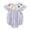Light Blue, variant on Ticikt Baby Striped Little Flying Sleeve Cute Print Jumpsuit Bodysui Jumpsuit Bodysuit 80% Cotton for Summer Daily Wear,Color:Multicolour