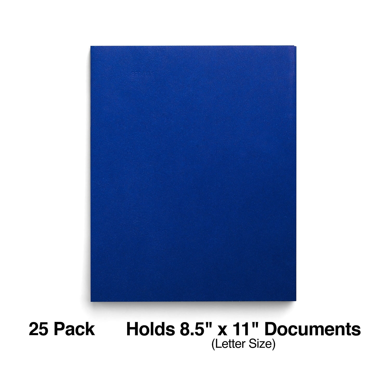 Staples School Grade 2 Pocket Folder Blue 25/Box 27534-CC