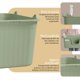 thumbnail image 5 of Arenero ESQUIMAL Verde con Paredes Altas y Pala para Gato, 5 of 6