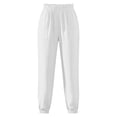 thumbnail image 3 of Summer Pants for Women Ruffle Elastic Waist Loose Fitting Lightweight Ruched Pants Casual Cinch Bottom Beach Trousers, 3 of 5