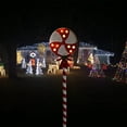 thumbnail image 6 of Christmas Iron Outdoor Solar Garden Lights, Snowman Candy Lawn Lights, Holiday Ambiance Decorative Lighting for Garden and Pathway, Weather Resistant, 6 of 7