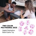 thumbnail image 4 of Dado D4 D6 D8 D10 D12 D20 Dados poliédricos Juegos de mesa Juego de rol Dados DND Barbie Nuevos Originales, 4 of 7