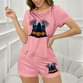 thumbnail image 3 of Censtreet Women's Pajama Sets Halloween Short Sleeve Pjs 2 Piece Top and Shorts Sleepwear Comfy Soft Lounge Sets S-XL, 3 of 7