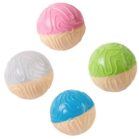 Supvox Squeaky Dog Toy Ball Toy TPR Interactive Gnawing Indoor Play 2Set