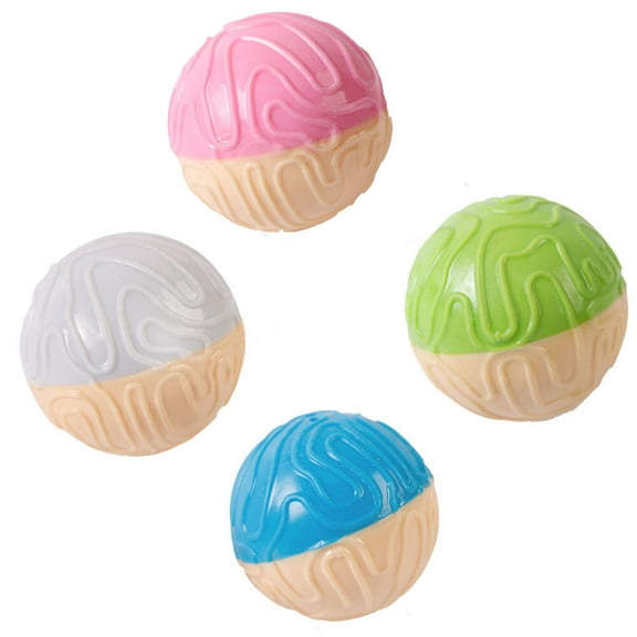Supvox Squeaky Dog Toy Ball Toy TPR Interactive Gnawing Indoor Play 2Set