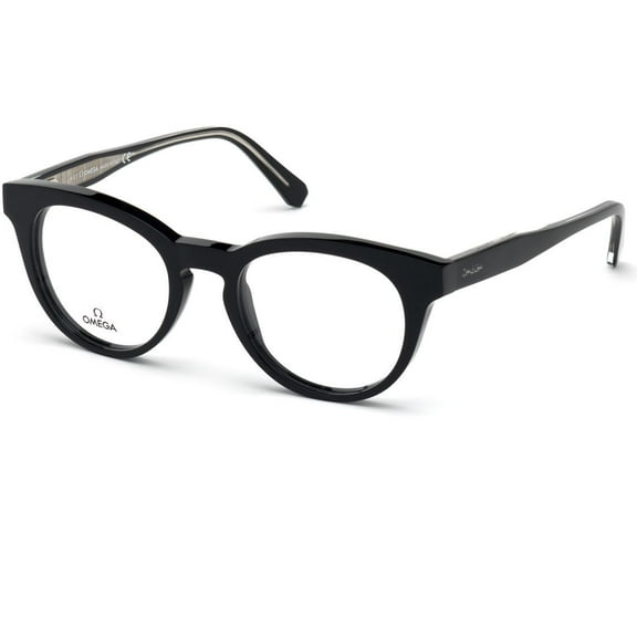 Eyeglasses Omega OM 5003 -H 001 Shiny Black, Black & Transparent
