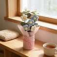 thumbnail image 6 of Knitted Artificial Flower Arrangement Verdsylv Finished Knitted Artificial Flower Arrangement in Vase - Forever Crochet Flowers Home Decor, Small Bouquet, No Maintenance, Forever Crochet Flowers, 6 of 8