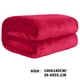 thumbnail image 4 of Manta De Felpa Manta de forro polar de color liso de 100x140cm, suave, de microfibra de poliéster, para cama, sofá, todas las estaciones, ligera, transpirable, regalo (rojo rosa, 1 pieza) Rkxzt, 4 of 8