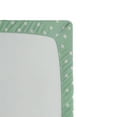 thumbnail image 3 of Ambesonne Retro Fitted Sheet, Polka Dots Family Words, Twin Size, Purple Violet Mint Green, 3 of 3