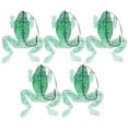thumbnail image 1 of 5 señuelos artificiales de simulación verde transparente con un solo anzuelo, suaves y anticaídas., 1 of 14