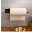 thumbnail image 5 of Hanging self-adhesive wall wiper roller frame for kitchen and bathroom, black support shock absorption effect, equipped with screws, 5 of 5