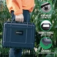 thumbnail image 4 of INNVO Waterproof Hard Case for DJI Mini 4 Pro Fly More Combo RC 2 / RC-N2, Rugged Protective Carrying Case Compatible with DJI Mini 4 PRO/Mini 3 PRO, Rubber Handle Mesh Pocket Black, 4 of 7