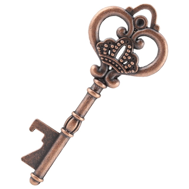 Key Opening Beer Bottles, With Tag Card Twine Key Shaped Bottle Openers, Convenient For Country Parties Christmas Wedding Guests Gift Party