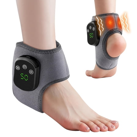 Foot Massager for Neuropathy, Footrenews Triple Method Massager, Ankle Massager for Circulation and Pain Relief, Foot Massager Plantar Fasciitis with Heat & Vibration, Smart Timer, Touch Screen 1PCS