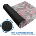thumbnail image 6 of Pink Gray Camouflage &nbsp;mouse Padswaterproofno Slip&nbsp;for Office Home Work Gaminggaming Mouse PadRubber Base Mousepad with Stitched Edges 31.5x11.8inches, 6 of 7