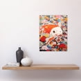 thumbnail image 2 of A Fish Out Of Water Superflat Japanese Koi Carp Floral Modern Artwork Unframed Wall Art Print Poster Home Decor Premium, 2 of 5