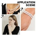 thumbnail image 5 of 1 box 6pcs Layered Necklace Clasps Bracelet Layering Clasp Rhinestone Peanut Pearls Clasps Necklaces Bracelets Multiple Strands Connector for Jewelry Making Women DIY Crafts Silver golden, 5 of 6