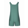 thumbnail image 2 of Women'S Summer Fashionable Short Jumpsuits, Casual Sleeveless Jumpsuits with Pockets Blue Gray L, 2 of 7