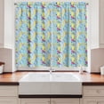 thumbnail image 2 of Ambesonne Geometric Kitchen Curtains, Memphis Funky Doodle 80's, 55"x45", Sky Blue Multicolor, 2 of 3