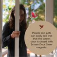 thumbnail image 3 of Screen Door Saver - Screen Magnets - Keep People and Pets from Running Into Screen Doors & Patch Small Holes with Screen Door Magnets - Made in USA - Red Chair - Pack of 2 (1 pair), 3 of 6