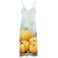 thumbnail image 5 of Thanksgiving Pumpkins Design Sleeveless Dress Woman Fashion Long Dresses Women's Summer Suit Dress 2025, 5 of 7