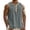 #04 Gray 【Mix & Match: Choose Your Favorites】, variant on Men's Sleeveless T-Shirt Cotton Linen Blend Vest, Muscle Tank Top Breathable, Round Neck Solid Color Button Down Casual Top, 60% Cotton 40% Linen Quick Dry Summer | Zenithor,Army Green L