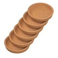 thumbnail image 2 of Posavasos de corcho redondos de 4 pulgadas que absorben el calor, paquete de 6, para la mayoría de los tipos de tazas en la oficina o el hogar, 2 of 7