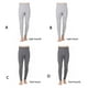 thumbnail image 4 of Jumpingount Calzoncillos largos para hombre, ropa interior térmica transpirable agradable a la piel, pantalones de buena elasticidad, calzoncillos conjuntos de ropa Gris claro SG, 4 of 6
