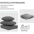 thumbnail image 3 of ELPOSUN Outdoor Cushions for Patio Furniture Replacement, Patio Furniture Cushions, Deep Seat Patio Cushions, Patio Seat Cushions for Outdoor Sectional (Grey), 3 of 8