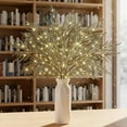 thumbnail image 6 of 24" Christmas Lighted Norfolk Pine Branches, 4PCS per Set, Pre Lit Norfolk Pine Branche for Vase, Lighted Stems and Artificial Lits, Realistic Greenery, Decorative Prelit(1set), 6 of 8