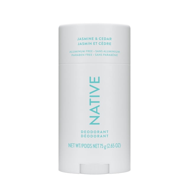 Native Natural Deodorant, Jasmine & Cedar, Aluminum Free