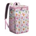 thumbnail image 1 of Butterfly Print Backpack Cooler – Leakproof Insulated Cooler Bag with Colorful Floral and Tropical Design, Waterproof Lunch Backpack for Travel & Picnics, 1 of 6