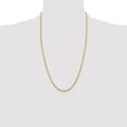 thumbnail image 2 of Diamond2Deal 10K Yellow Gold 3 mm Semi-Solid Rope Chain Necklace for Women 26", 2 of 7