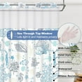 thumbnail image 2 of Ikfashoni Hookless Shower Curtain with Snap in Liner,Ocean Beach Waterproof Fabric No Hook Bath Curtain, 71"X74", 2 of 7