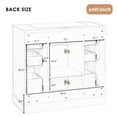 thumbnail image 6 of 36" Freestanding White Bathroom Vanity with Ceramic Sink, 6 of 12