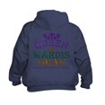 thumbnail image 2 of CafePress - Queen Of Mardis Gras - Kids Hooded Sweatshirt, Classic Hoodie, 2 of 5