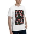thumbnail image 2 of Bingfone Red Mushrooms Men'S Loose Fit Short-Sleeve Pocket T-Shirt, 2 of 7