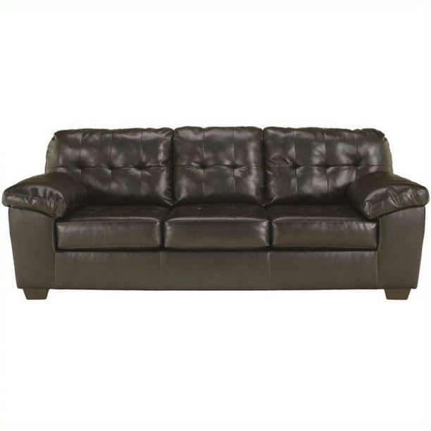 Signature Design By Ashley Alliston Leather Sofa In Brown Com Ashley Alliston Leather Sofa In Brown, Ashley White Leather Sofa